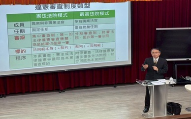 2025 – Guest Lecture by Former Constitutional Justice Prof. Jhao-Yuan HuangImage